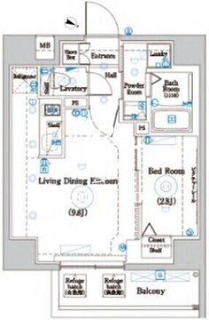 マインド志村坂上 605 間取り図