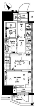 アークマーク水天宮前1 1301 間取り図