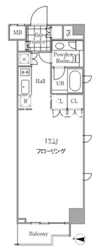 グレイスコート白金 509 間取り図