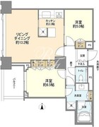 シティタワーズ豊洲ザ・ツイン 2513 間取り図