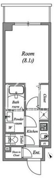 ルネサンスコート新宿余丁町 204 間取り図