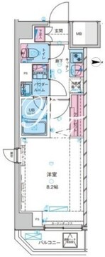 ジェノヴィア上野スカイガーデン 501 間取り図