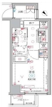 クレヴィスタ大井町 301 間取り図