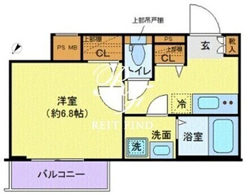 ディアレイシャス池尻大橋 206 間取り図