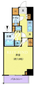 ジェノヴィア田端3グリーンヴェール 801 間取り図