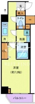 ジェノヴィア田端3グリーンヴェール 204 間取り図