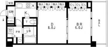 レジディア池袋 102 間取り図