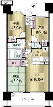 スターコート豊洲 533 間取り図