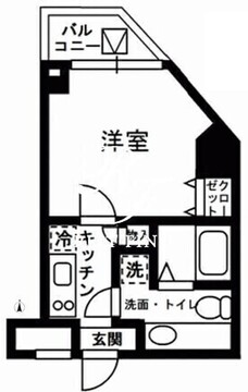 レジディア中野 801 間取り図