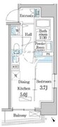 テラスレジデンス日本橋水天宮 703 間取り図