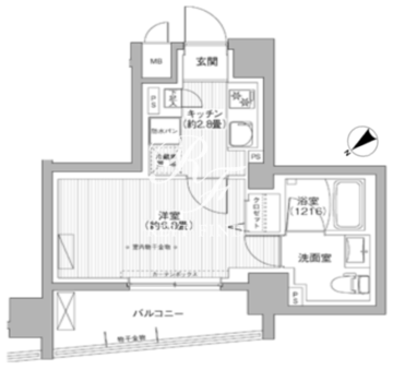 ルヴェール日本橋小伝馬町 701 間取り図