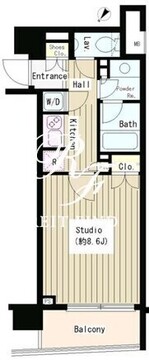 コクヨーレ日本橋 1110 間取り図