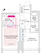 ラ・トゥール新宿グランド 3102 間取り図