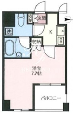 エスティメゾン浅草駒形 504 間取り図