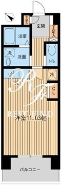 六本木ライズハウス 507 間取り図