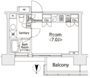 カスタリア戸越 802 間取り図