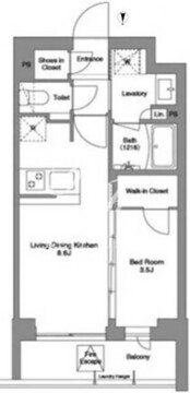 コンフォリア戸越公園 310 間取り図