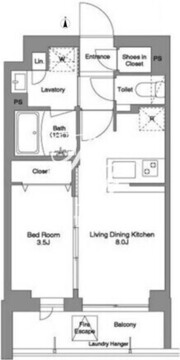 コンフォリア戸越公園 405 間取り図