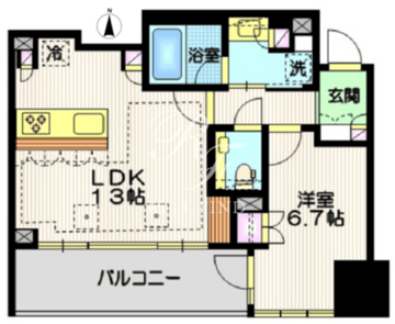 宮益坂ビルディングザ・渋谷レジデンス 512 間取り図