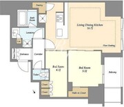 オアーゼ日暮里レジデンス 1206 間取り図 ?>