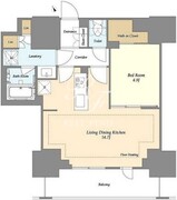 オアーゼ日暮里レジデンス 1011 間取り図