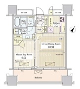 パークコート千代田富士見ザタワー 412 間取り図