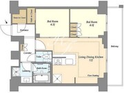 オアーゼ日暮里レジデンス 1006 間取り図 ?>