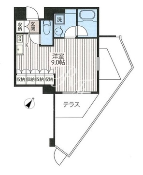エスティメゾン北新宿 406 間取り図
