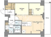 オアーゼ日暮里レジデンス 1204 間取り図 ?>