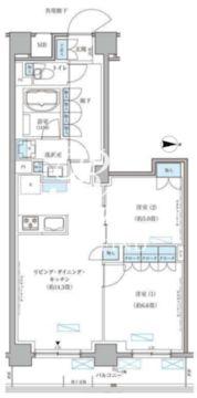パークアクシス文京本郷 414 間取り図