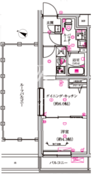 レガリス武蔵小山 404 間取り図