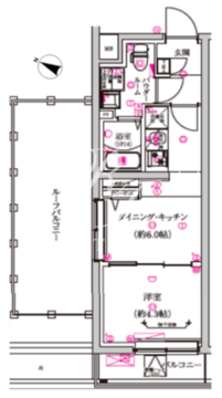 レガリス武蔵小山 305 間取り図