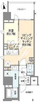 クレヴィア赤羽ステーションテラス 407 間取り図