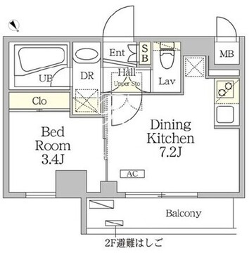 アジールコート池尻大橋 301 間取り図