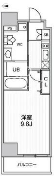 オルタナ中野 201 間取り図