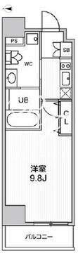 オルタナ中野 401 間取り図