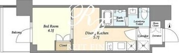 ジオエント上野稲荷町 403 間取り図