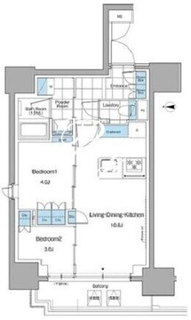 ルフォンプログレ本郷三丁目 601 間取り図
