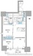 ルフォンプログレ本郷三丁目 1301 間取り図