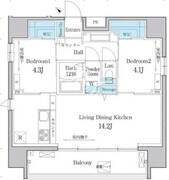デュオメゾン文京白山 1001 間取り図