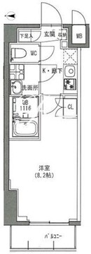 エスレジデンス雑司が谷 603 間取り図