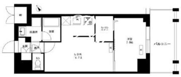 東京マンション 203 間取り図