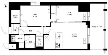 東京マンション 201 間取り図