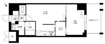 東京マンション 1102 間取り図