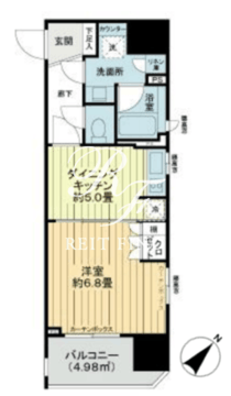 ライオンズアイル赤坂 804 間取り図
