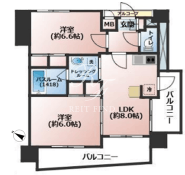 エステムプラザ飯田橋タワーレジデンス 1404 間取り図