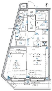 アリビス新江古田 201 間取り図