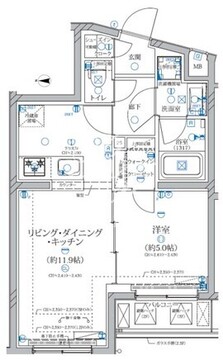 アリビス新江古田 104 間取り図