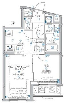 アリビス新江古田 205 間取り図
