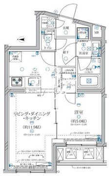 アリビス新江古田 305 間取り図